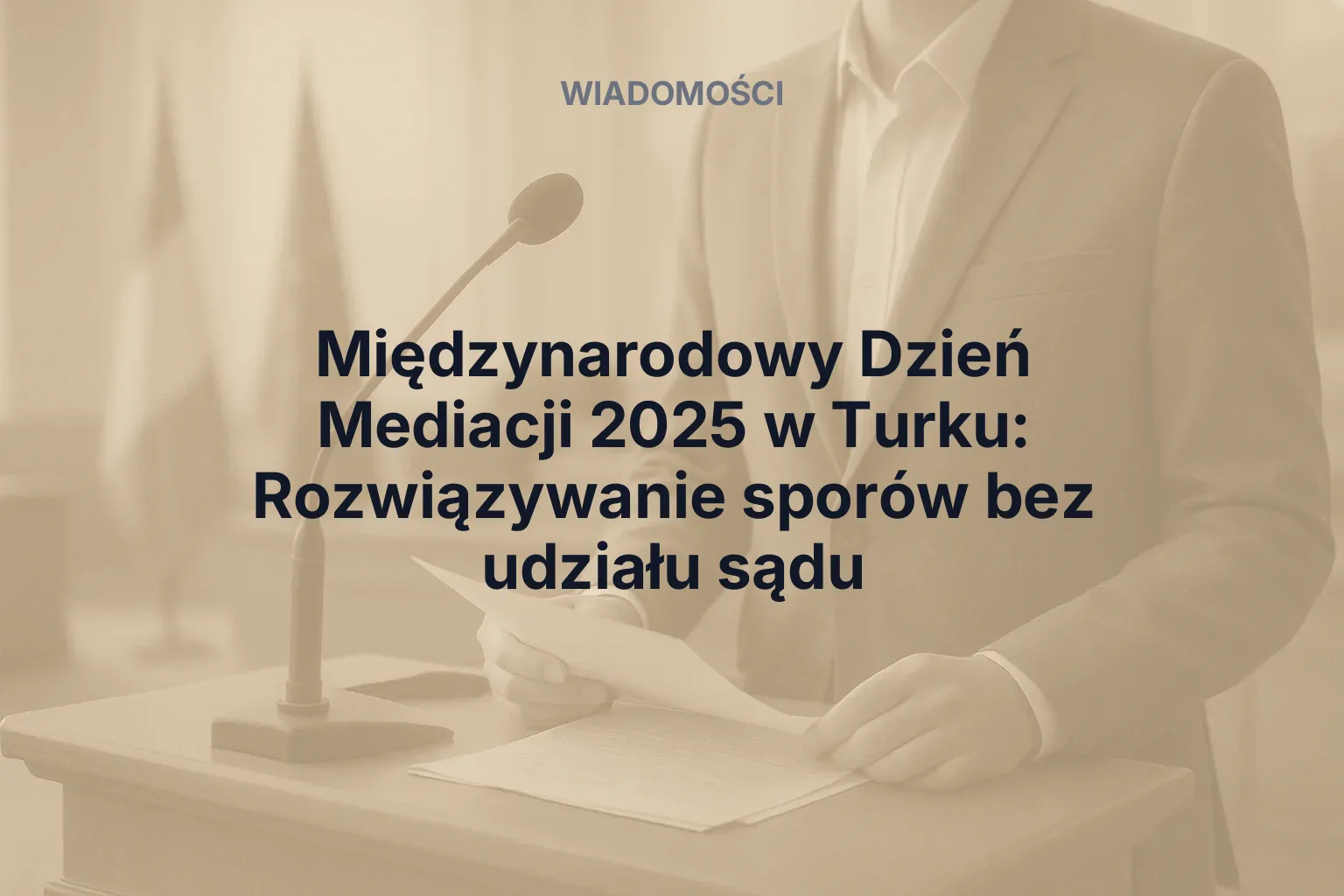 Miniatura: Międzynarodowy Dzień Mediacji 2025 w Turku: Rozwiązywanie sporów bez udziału sądu