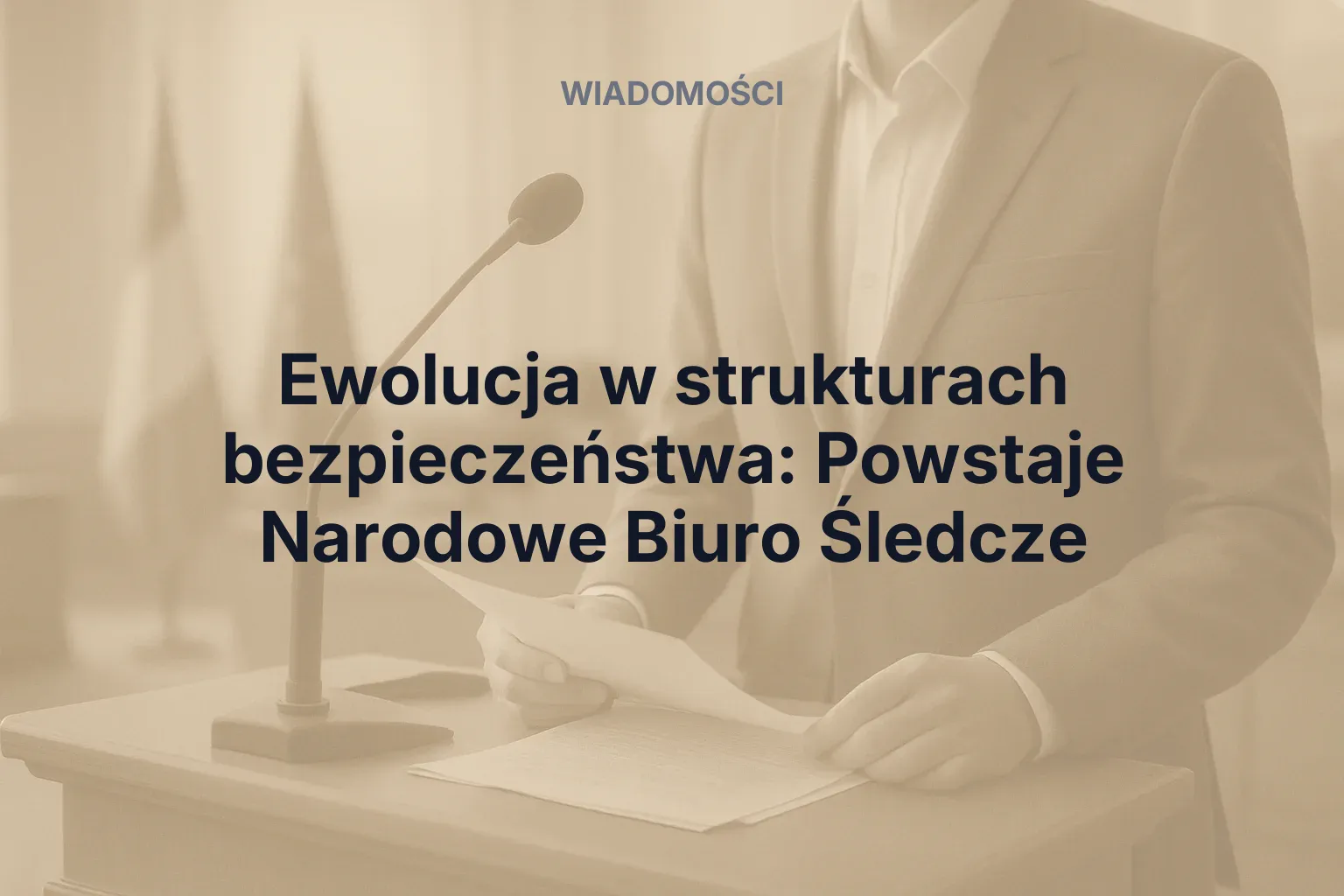 Miniatura: Ewolucja w strukturach bezpieczeństwa: Powstaje Narodowe Biuro Śledcze